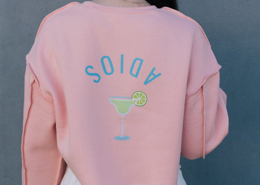Adios Womens CropTop Crew Neck