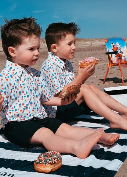 Kids American Summer Ice Cream And Popsicles Polo
