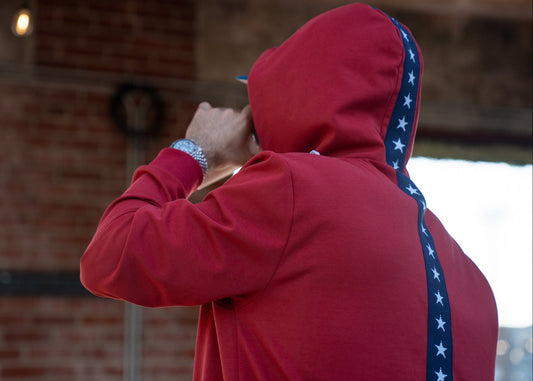 The Red USA Star Hoodie