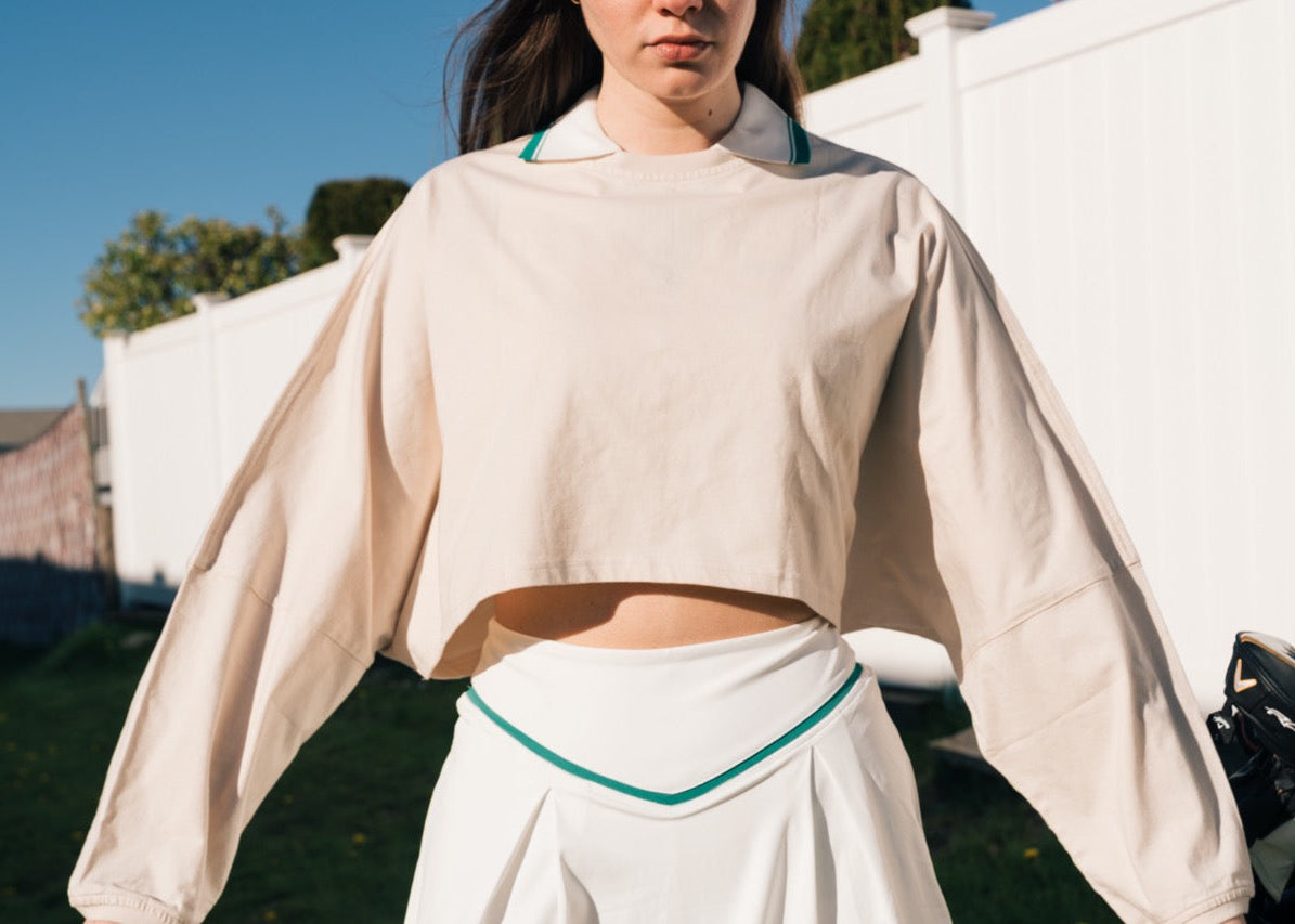 The Back Nine Cropped Lonnnnng Sleeve