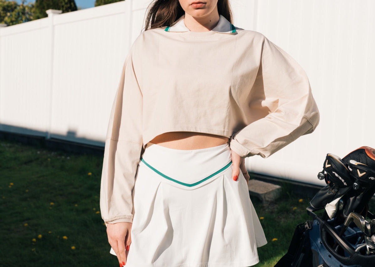 The Back Nine Cropped Lonnnnng Sleeve