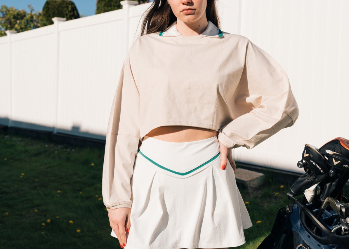 The Back Nine Cropped Lonnnnng Sleeve